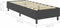 vidaXL - Boxspringframe - stof - grijs - 90x200 - cm