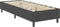 vidaXL - Boxspringframe - stof - grijs - 90x200 - cm