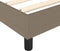 vidaXL - Boxspringframe - stof - taupe - 160x200 - cm