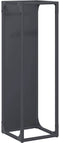 vidaXL - Brandhoutrek - 25x25x80 - cm - koudgewalst - staal - antracietkleurig