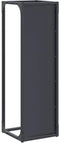 vidaXL - Brandhoutrek - 25x25x80 - cm - koudgewalst - staal - antracietkleurig