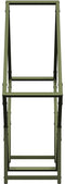 vidaXL - Brandhoutrek - 80x25x80 - cm - koudgewalst - staal - olijfgroen