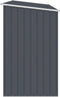 vidaXL - Brandhoutschuur - 245x98x159 - cm - gegalvaniseerd - staal - antraciet