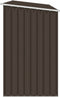 vidaXL - Brandhoutschuur - 245x98x159 - cm - gegalvaniseerd - staal - bruin