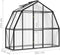 vidaXL - Broeikas - met - basisframe - 3,3 - m² - aluminium - antracietkleurig