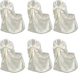 vidaXL - Bruiloft - Stoelhoes - Crème - (6 - stuks)