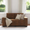 vidaXL - Bruin - Stof, - Hout - Medium - Duurzaam - Loveset - Sofa - Rechthoekig