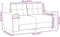 vidaXL - Bruin - Stof, - Hout - Medium - Duurzaam - Loveset - Sofa - Rechthoekig