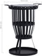 vidaXL - Buiten - vuurplaats - met - barbecuerooster - 47,5 - cm - staal