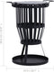 vidaXL - Buiten - vuurplaats - met - barbecuerooster - 47,5 - cm - staal
