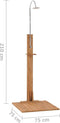 vidaXL Buitendouche 75x75x210 cm massief teakhout