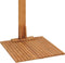 vidaXL Buitendouche 75x75x210 cm massief teakhout