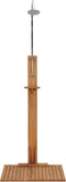 vidaXL Buitendouche 75x75x210 cm massief teakhout