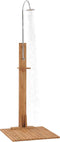 vidaXL Buitendouche 75x75x210 cm massief teakhout