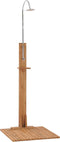 vidaXL Buitendouche 75x75x210 cm massief teakhout