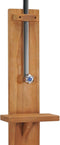 vidaXL Buitendouche 75x75x210 cm massief teakhout