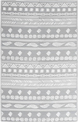 vidaXL - Buitenkleed - 120x180 - cm - polypropeen - grijs