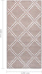 vidaXL - Buitenkleed - 120x180 - cm - PP - bruin