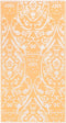 vidaXL - Buitenkleed - 120x180 - cm - PP - oranje - en - wit