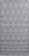 vidaXL - Buitenkleed - 120x180 - cm - PP - wit - en - zwart