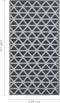 vidaXL - Buitenkleed - 120x180 - cm - PP - zwart