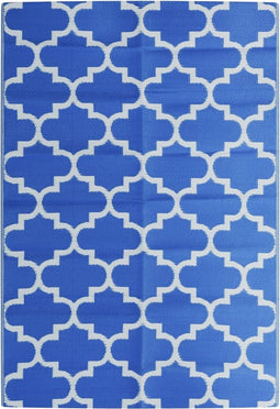 vidaXL - Buitenkleed - 140x200 - cm - polypropeen - blauw