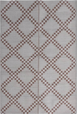 vidaXL - Buitenkleed - 140x200 - cm - polypropeen - bruin