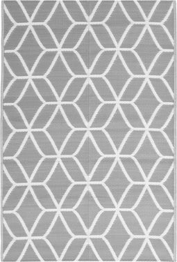 vidaXL - Buitenkleed - 140x200 - cm - polypropeen - grijs