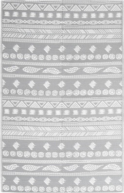 vidaXL - Buitenkleed - 140x200 - cm - polypropeen - grijs