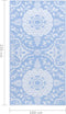 vidaXL - Buitenkleed - 160x230 - cm - PP - babyblauw