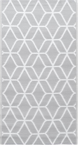 vidaXL - Buitenkleed - 160x230 - cm - PP - grijs