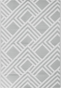 vidaXL - Buitenkleed - 160x230 - cm - PP - grijs