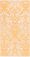 vidaXL - Buitenkleed - 160x230 - cm - PP - oranje - en - wit