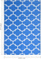 vidaXL - Buitenkleed - 190x290 - cm - polypropeen - blauw