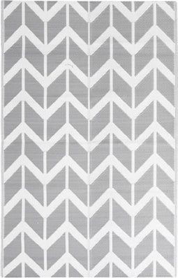 vidaXL - Buitenkleed - 190x290 - cm - polypropeen - grijs