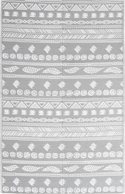 vidaXL - Buitenkleed - 190x290 - cm - polypropeen - grijs