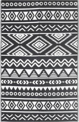 vidaXL - Buitenkleed - 190x290 - cm - polypropeen - zwart