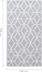 vidaXL - Buitenkleed - 190x290 - cm - PP - grijs