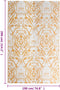 vidaXL - Buitenkleed - 190x290 - cm - PP - oranje - en - wit