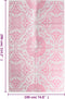 vidaXL - Buitenkleed - 190x290 - cm - PP - roze