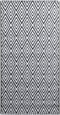 vidaXL - Buitenkleed - 190x290 - cm - PP - wit - en - zwart