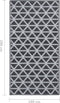 vidaXL - Buitenkleed - 190x290 - cm - PP - zwart