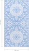 vidaXL - Buitenkleed - 80x150 - cm - PP - babyblauw