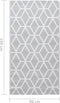 vidaXL - Buitenkleed - 80x150 - cm - PP - grijs