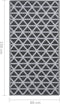 vidaXL - Buitenkleed - 80x150 - cm - PP - zwart