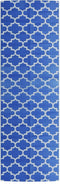 vidaXL - Buitenkleed - 80x250 - cm - polypropeen - blauw