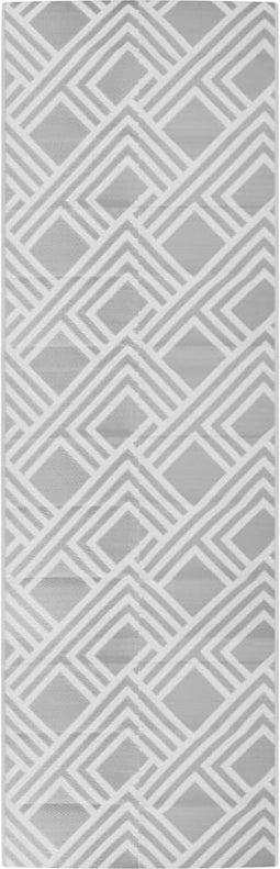 vidaXL - Buitenkleed - 80x250 - cm - polypropeen - grijs