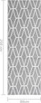 vidaXL - Buitenkleed - 80x250 - cm - polypropeen - grijs