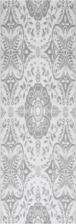 vidaXL - Buitenkleed - 80x250 - cm - polypropeen - lichtgrijs