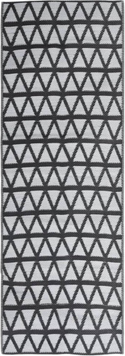 vidaXL - Buitenkleed - 80x250 - cm - polypropeen - zwart